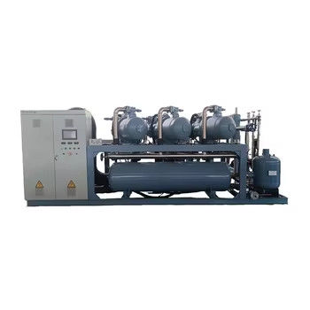 Customization of screw water-cooled condensing unit with large capacity and multiple compressors industrial refrigeration unit