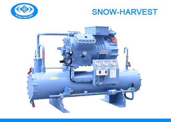 Refcomp open type Hotel Restaurant Water cooling Semi Hermetic Condensing Unit Large Volume Easy To Operate