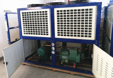 Semi Closed Freezer Condenser Unit Anti Corrosion Galvanized Steel Casing