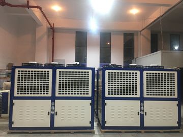 Semi Closed Freezer Condenser Unit Anti Corrosion Galvanized Steel Casing