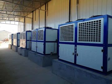 Semi Closed Freezer Condenser Unit Anti Corrosion Galvanized Steel Casing